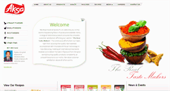 Desktop Screenshot of aksafoods.com